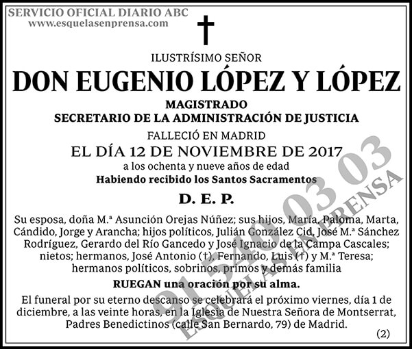Eugenio López y López